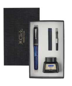 Click Aristocrat HA Fountain Pen Gift Set with 30 ml Black Ink Only at Penshelf