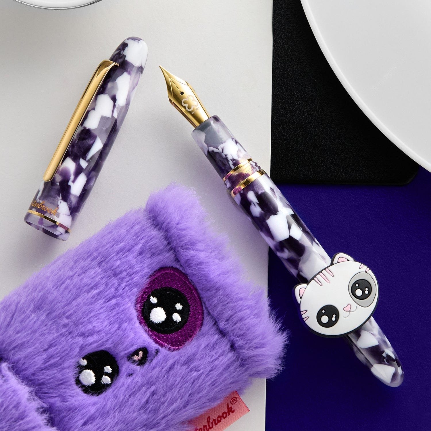 Esterbrook Estie Bestie Sugar Plum Purple GT Fountain Pen – Gold Trim - Image 5