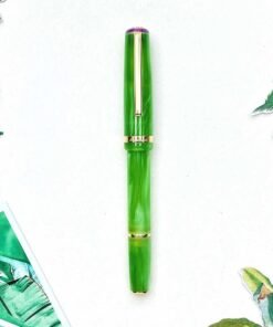Esterbrook JR Pocket Key Lime GT Fountain Pen in India with gold trim, JoWo steel nib and cartridge-converter filling. Available in M and B.