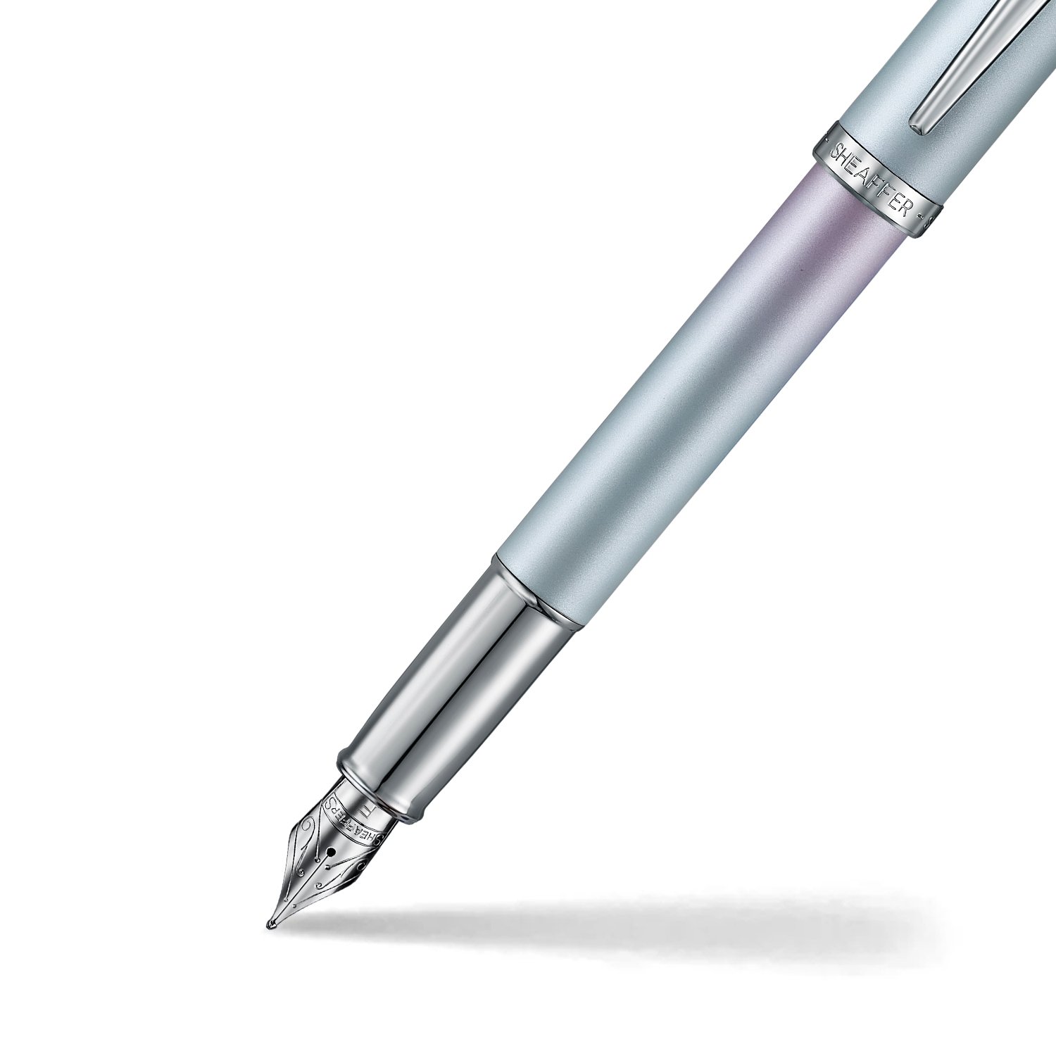 Sheaffer Expressions 100 9376 Blue & Pink Pearlised Gradient Fountain Pen – Fine & Medium Nib - Image 9