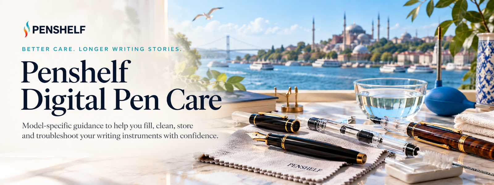 Penshelf Digital Pen Care – fountain pen cleaning and maintenance